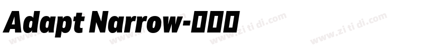 Adapt Narrow字体转换